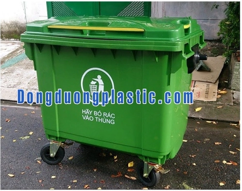 Thùng rác 660L nhựa HDPE - Thùng Rác Công Cộng Đông Dương - Công Ty Cổ Phần Môi Trường Đô Thị Đông Dương